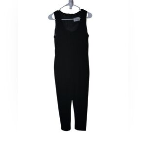 Velvet Jumpsuit Women's Black S-M Whimseygoth Dressy‎ Boho Retro Tapered Leg Vtg